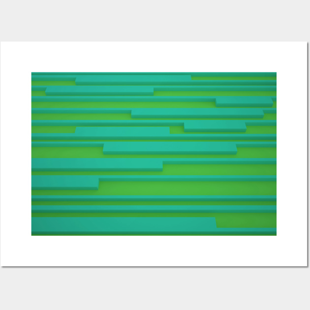 Abstract Design Green Wall Art by Alvd Design